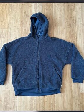 adidas Charcoal Gray Sherpa Pullover